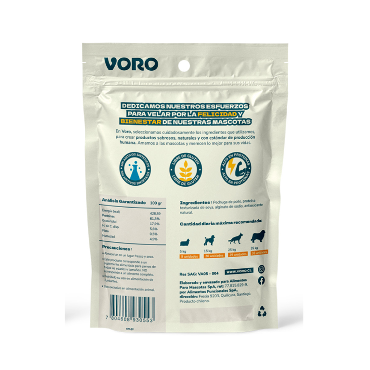 VORO SNACK PECHUGA DE POLLO 90G