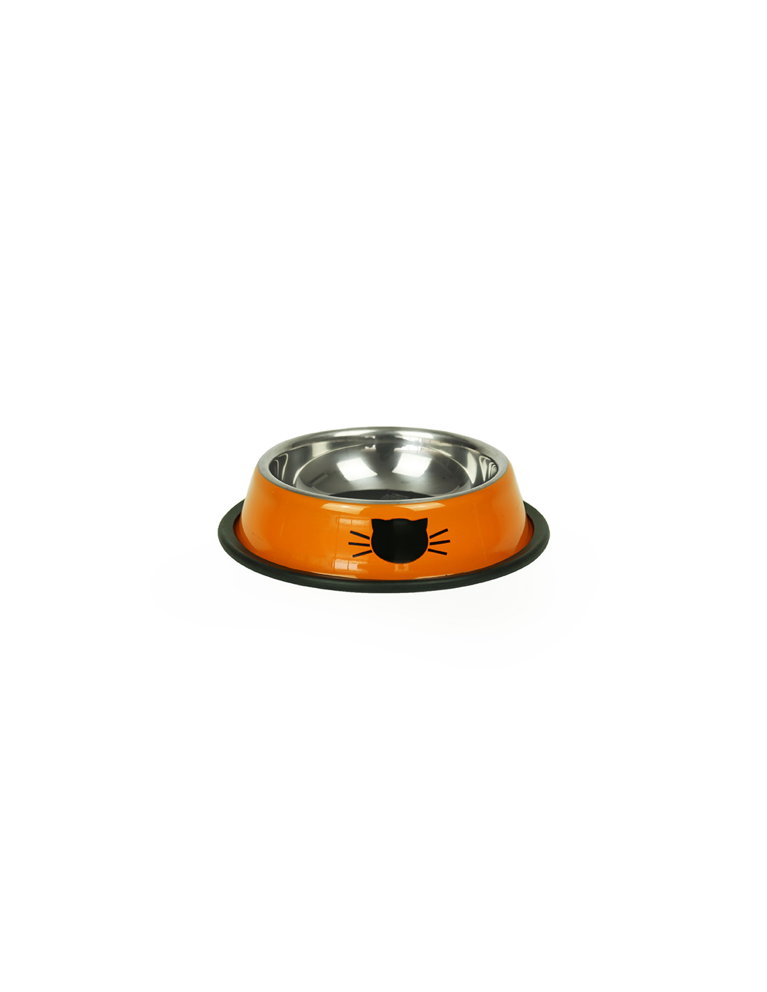 BRXN PLATO ACERO GATO NARANJO
